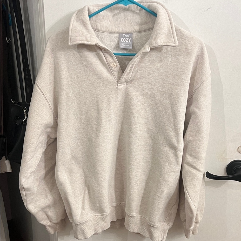 Aritzia 1/2 button sweater